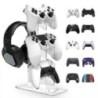 Suport universal pentru controler cu 3 straturi și suport pentru căști Accesorii pentru jocuri Suport de stocare PS5 PS4 negru, 