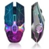 Mouse pentru jocuri fără fir Lumini RGB reîncărcabile DPI reglabil Clic silențios Auto Sleep Ergonomic pentru jocuri sau lucru