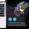 Mouse pentru jocuri fără fir Lumini RGB reîncărcabile DPI reglabil Clic silențios Auto Sleep Ergonomic pentru jocuri sau lucru