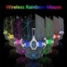 Mouse pentru jocuri fără fir Lumini RGB reîncărcabile DPI reglabil Clic silențios Auto Sleep Ergonomic pentru jocuri sau lucru