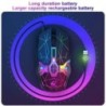 Mouse pentru jocuri fără fir Lumini RGB reîncărcabile DPI reglabil Clic silențios Auto Sleep Ergonomic pentru jocuri sau lucru