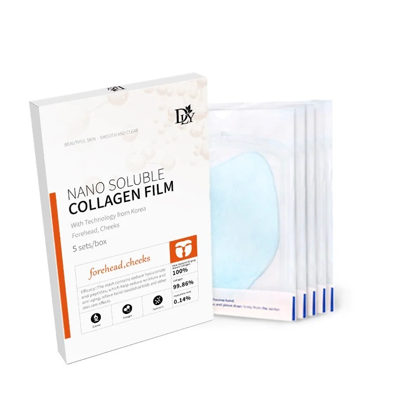 Mască cu film de colagen nano solubil Set spray de ser de față pentru repararea ridurilor Filler de față Esență hidratantă și st
