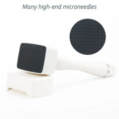 DRS140 Derma Roller Stamp, ac reglabil din oțel inoxidabil, anti-îmbătrânire facială, antirid, căderea părului, instrumente de î