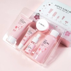Set de îngrijire a pielii pentru față Cremă de curățare Sakura Essence Cremă hidratantă pentru albire și anti-îmbătrânire Cremă 