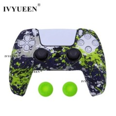 Husă de protecție din silicon cu imprimare prin transfer de apă pentru controler Sony Playstation 5 PS5 Capac din cauciuc Joysti