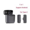 Microfon Lavalier fără fir Mini Microfon portabil de reducere a zgomotului de înregistrare audio video pentru iPhone Android cu 