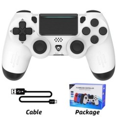 DATA FROG Controler de joc compatibil Bluetooth pentru gamepad fără fir PS4/Slim/Pro pentru computer Joystick cu vibrație dublă 