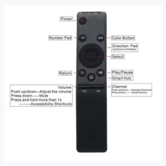 BN59-01259B BN59-01259D ÎNLOCUIT PENTRU TELECOMANDA SAMSUNG HD 4K SMART TV BN59-01259E BN59-01258E BN59-01260A BN59-01266A