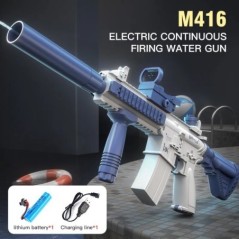 2024 New Summer M416 Pistol cu apă Pistol electric Glock Jucărie de împușcare Jucărie de plajă de vară complet automată Cadou pe
