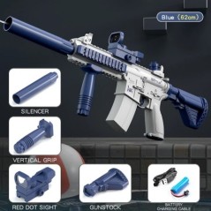 2024 New Summer M416 Pistol cu apă Pistol electric Glock Jucărie de împușcare Jucărie de plajă de vară complet automată Cadou pe