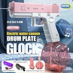 2024 New Summer M416 Pistol cu apă Pistol electric Glock Jucărie de împușcare Jucărie de plajă de vară complet automată Cadou pe