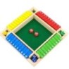Set de jocuri de masă Deluxe cu patru fețe 10 numere Shut The Box Dice Party Club Jocuri de băut pentru adulți și familii