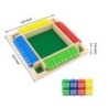 Set de jocuri de masă Deluxe cu patru fețe 10 numere Shut The Box Dice Party Club Jocuri de băut pentru adulți și familii