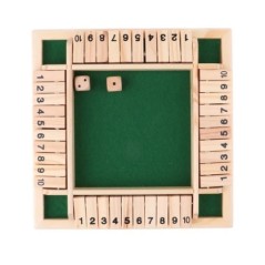 Set de cutie cu zaruri de lux cu 10 numere, cu patru fețe, pentru petrecere, jocuri de băutură, joc de familie interesant
