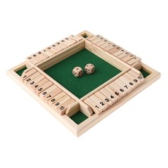 Set de cutie cu zaruri de lux cu 10 numere, cu patru fețe, pentru petrecere, jocuri de băutură, joc de familie interesant