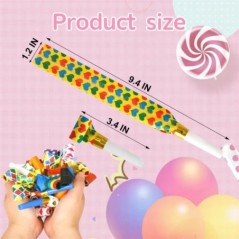 30 de bucăți fluiere colorate jucărie jucărie amuzantă pentru copii care sufla dragon fluier suflat jucării rulouri Jocuri de pe
