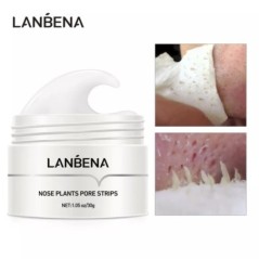 LANBENA Nou stil pentru îndepărtarea punctelor negre Mască pentru nas Banda pori Mască neagră Peeling Tratament acnee Curățare î