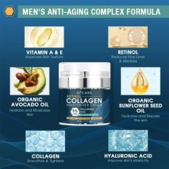 Cremă de întărire cu retinol instantaneu pentru îndepărtarea ridurilor de colagen Cremă de față pentru bărbați Cremă hidratantă 