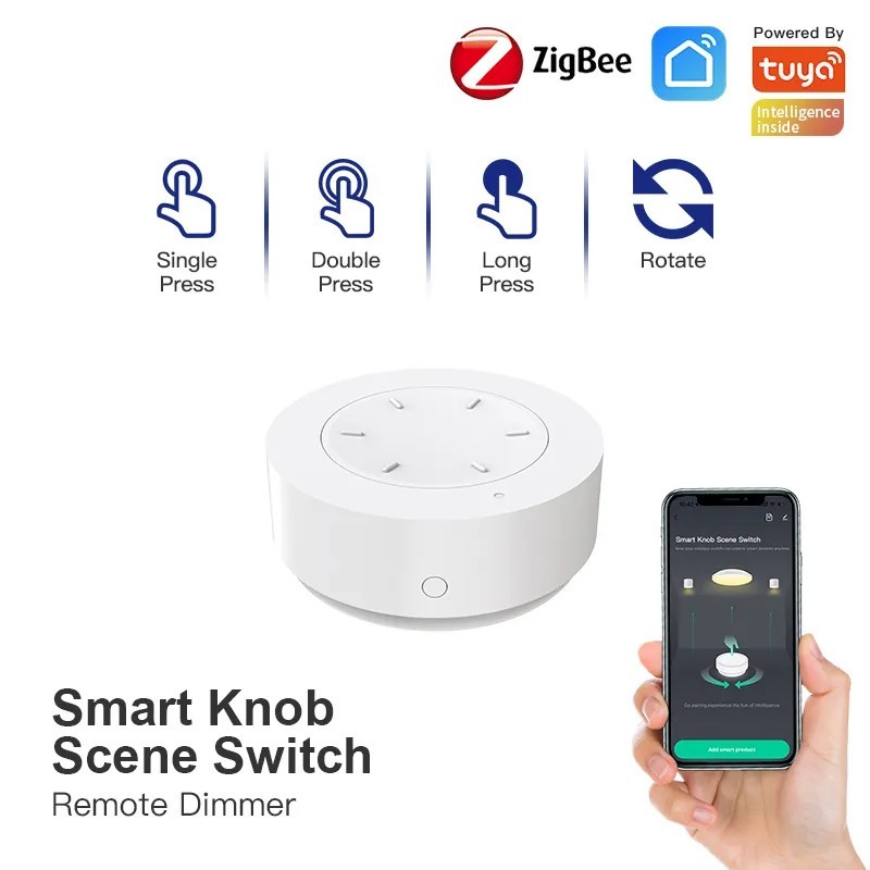 Tuya ZigBee Buton inteligent comutator Dimmer demontabil Legătura scenă fără fir Buton de apăsare Scenariul de automatizare a lu Tuya ZigBee Buton inteligent comutator Dimmer demontabil Legătura scenă fără fir Buton de apăsare Scenariul de automatizare a lu