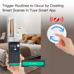 Tuya ZigBee Buton inteligent comutator Dimmer demontabil Legătura scenă fără fir Buton de apăsare Scenariul de automatizare a lu