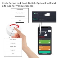 Tuya ZigBee Buton inteligent comutator Dimmer demontabil Legătura scenă fără fir Buton de apăsare Scenariul de automatizare a lu
