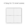 Tuya ZigBee Wireless 12 Scene Switch Push Button Controller Scenariu de automatizare alimentat cu baterii pentru dispozitive Tuy