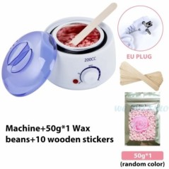 Încălzitor de ceară 200CC Mașină de îndepărtare a părului pentru mână picior corp SPA epilator oală cu parafină + boabe de ceară