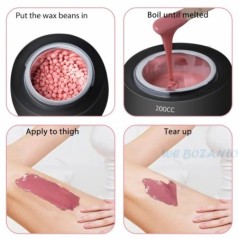 Mașină de îndepărtare a părului de 500 ml Încălzitor de ceară Epilator depilator Încălzitor de parafină cu ceară de topire Mașin