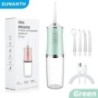 Irigator oral portabil cu ață dentară, reîncărcabil prin USB, cu jet de ață dentară, cu 4 vârfuri, mașină de spălat gură de 220 