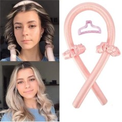 Curling fără căldură Bentiță fără căldură Bucle de mătase Panglică Role de păr pentru dormit Bentita moale Bigudiuri de păr lene