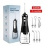 Irigator bucal dentar Apa pentru ață dentară Ață dentare Mașină de spălat gura 5 duze 3 moduri USB reîncărcabil rezervor de 300 
