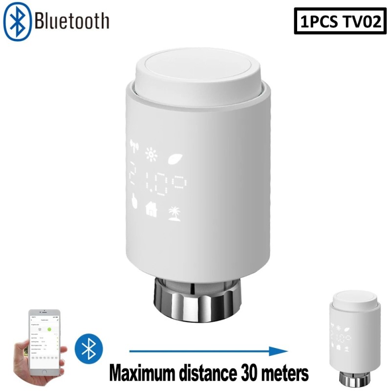 Actuator termostatic inteligent pentru supapă de radiator Bluetooth TRV Controler de temperatură programabil Alexa Tuya Asistent Actuator termostatic inteligent pentru supapă de radiator Bluetooth TRV Controler de temperatură programabil Alexa Tuya Asistent