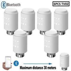 Actuator termostatic inteligent pentru supapă de radiator Bluetooth TRV Controler de temperatură programabil Alexa Tuya Asistent