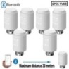 Actuator termostatic inteligent pentru supapă de radiator Bluetooth TRV Controler de temperatură programabil Alexa Tuya Asistent