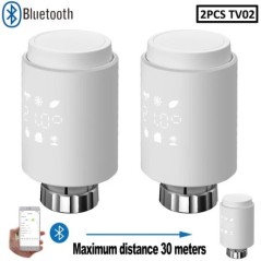 Actuator termostatic inteligent pentru supapă de radiator Bluetooth TRV Controler de temperatură programabil Alexa Tuya Asistent