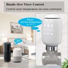 Tuya Smart ZigBee Dispozitiv de acționare pentru radiator TRV Valve termostatice programabile pentru radiator App Controler de t