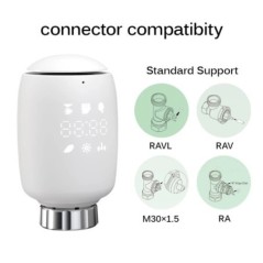 Tuya Smart ZigBee Dispozitiv de acționare pentru radiator TRV Valve termostatice programabile pentru radiator App Controler de t