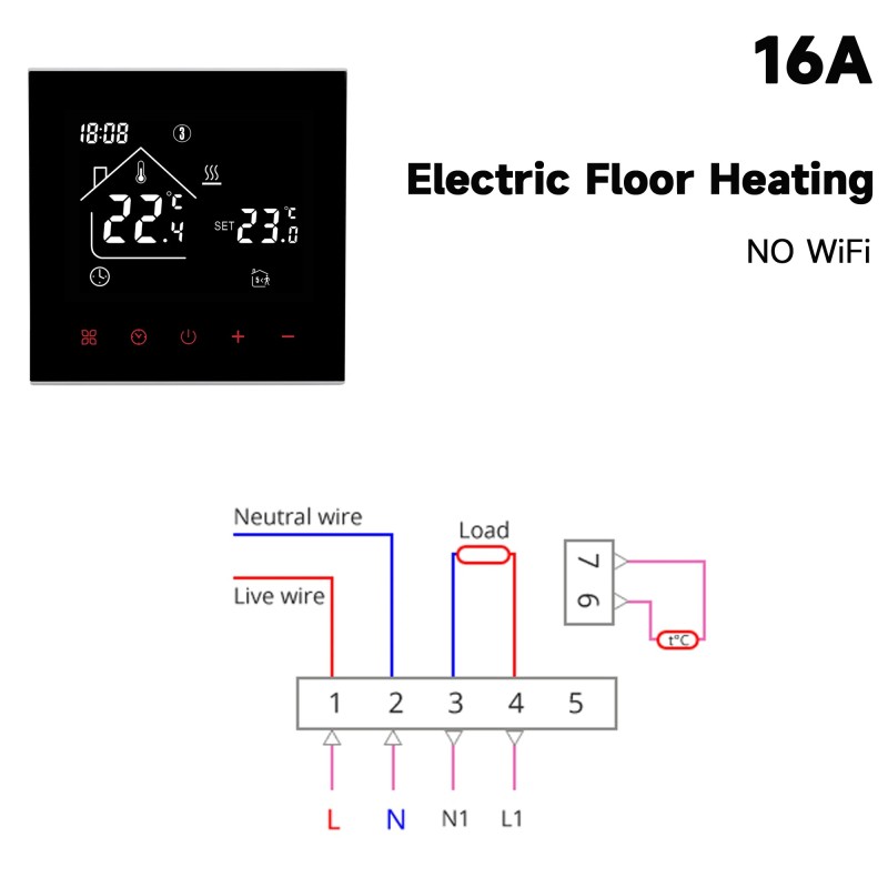 Tuya WiFi Smart Thermostat Elektrische Boden Heizung Wasser/Gas Kessel Temperature Fernbedienung Touchscreen Google Home Alexa