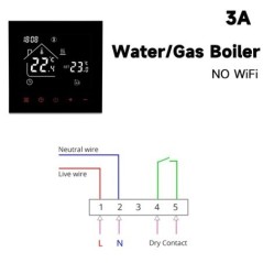 Tuya WiFi Smart Thermostat Elektrische Boden Heizung Wasser/Gas Kessel Temperature Fernbedienung Touchscreen Google Home Alexa