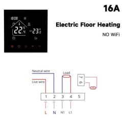 Tuya WiFi Smart Thermostat Elektrische Boden Heizung Wasser/Gas Kessel Temperature Fernbedienung Touchscreen Google Home Alexa