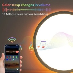 TUYA Lampă de tavan Decor pentru cameră Lumină LED RGB APP Control vocal Alexa Google Lampă inteligentă pentru casă