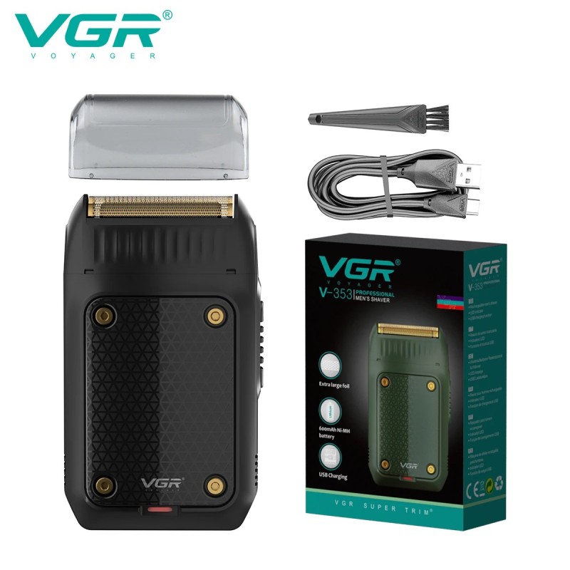 Aparat de ras electric VGR aparat de ras portabil Mini aparat de tuns barba aparat de ras alternativ pentru barbati V-353