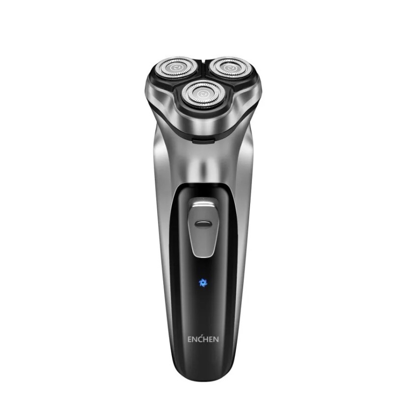 Aparat de ras electric rotativ ENCHEN Blackstone pentru bărbați, cu lamă plutitoare 3D, lavabil, tip C, reîncărcabil prin USB, a