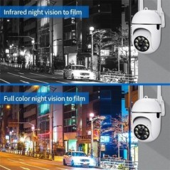 Cameră de supraveghere în aer liber 5MP CCTV IP Wifi Cameră impermeabilă Protecție externă de securitate Monitor de acasă fără f