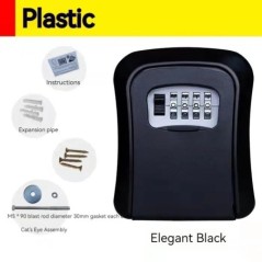 Cutie de blocare cu chei pentru montare pe perete, cu cod de parolă din 4 cifre, blocare de securitate fără cheie pentru organiz