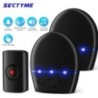 Sectyme Sonerie impermeabilă fără fir 250M Buton pentru ecran de la distanță Nu necesită priză Receptor Casă inteligentă în aer 