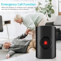Sectyme Sonerie impermeabilă fără fir 250M Buton pentru ecran de la distanță Nu necesită priză Receptor Casă inteligentă în aer 