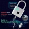 Lacăt inteligent cu amprentă digitală RAYKUBE P2 Lacăte biometrice din aliaj de zinc, rezistente la apă, cu baterie reîncărcabil