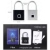 Lacăt inteligent cu amprentă digitală RAYKUBE P2 Lacăte biometrice din aliaj de zinc, rezistente la apă, cu baterie reîncărcabil