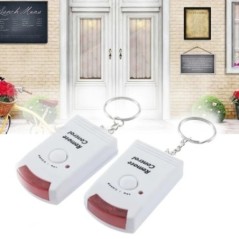 Mini alarmă cu telecomandă fără fir cu detector cu senzor de mișcare cu infraroșu IR și sirenă puternică de 105 dB pentru securi
